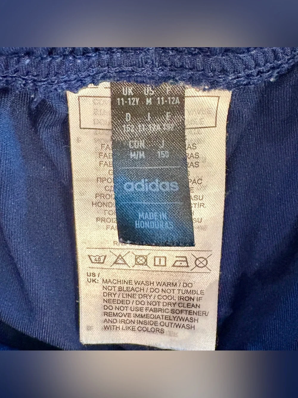 Lot of 2 Adidas Boys AEROREADY Athletic Soccer Shorts Gray Navy Blue Size 11/12